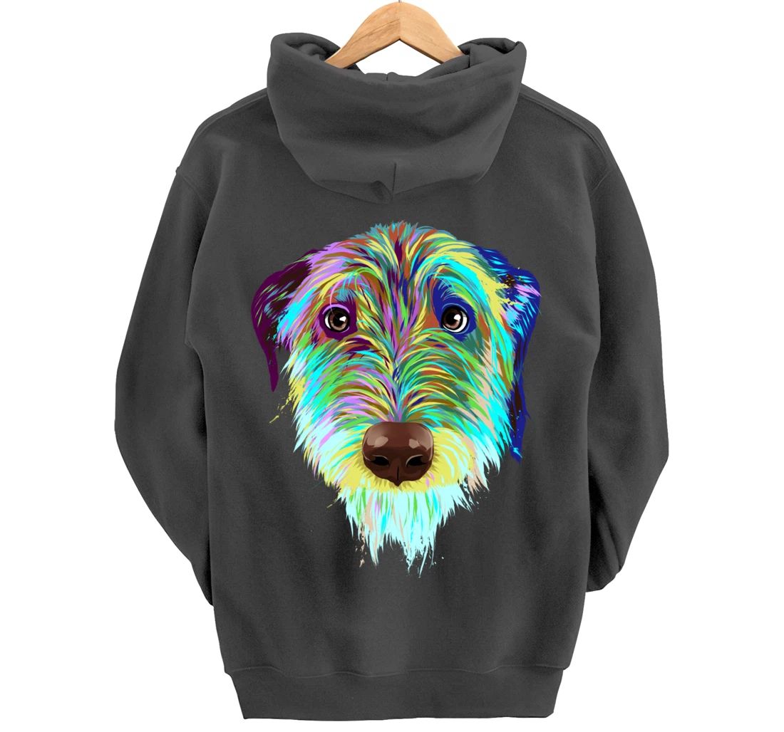 Splash Dog Irish Wolfhound Pullover Hoodie