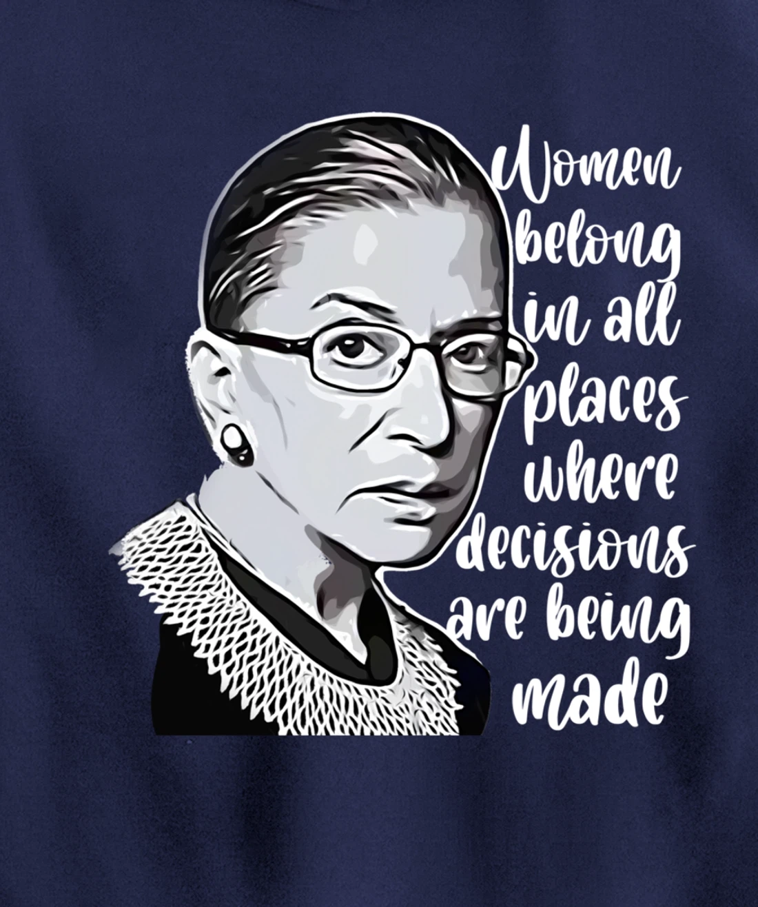 Vintage Ruth Bader Ginsburg - RBG gift for women or youth Pullover Hoodie