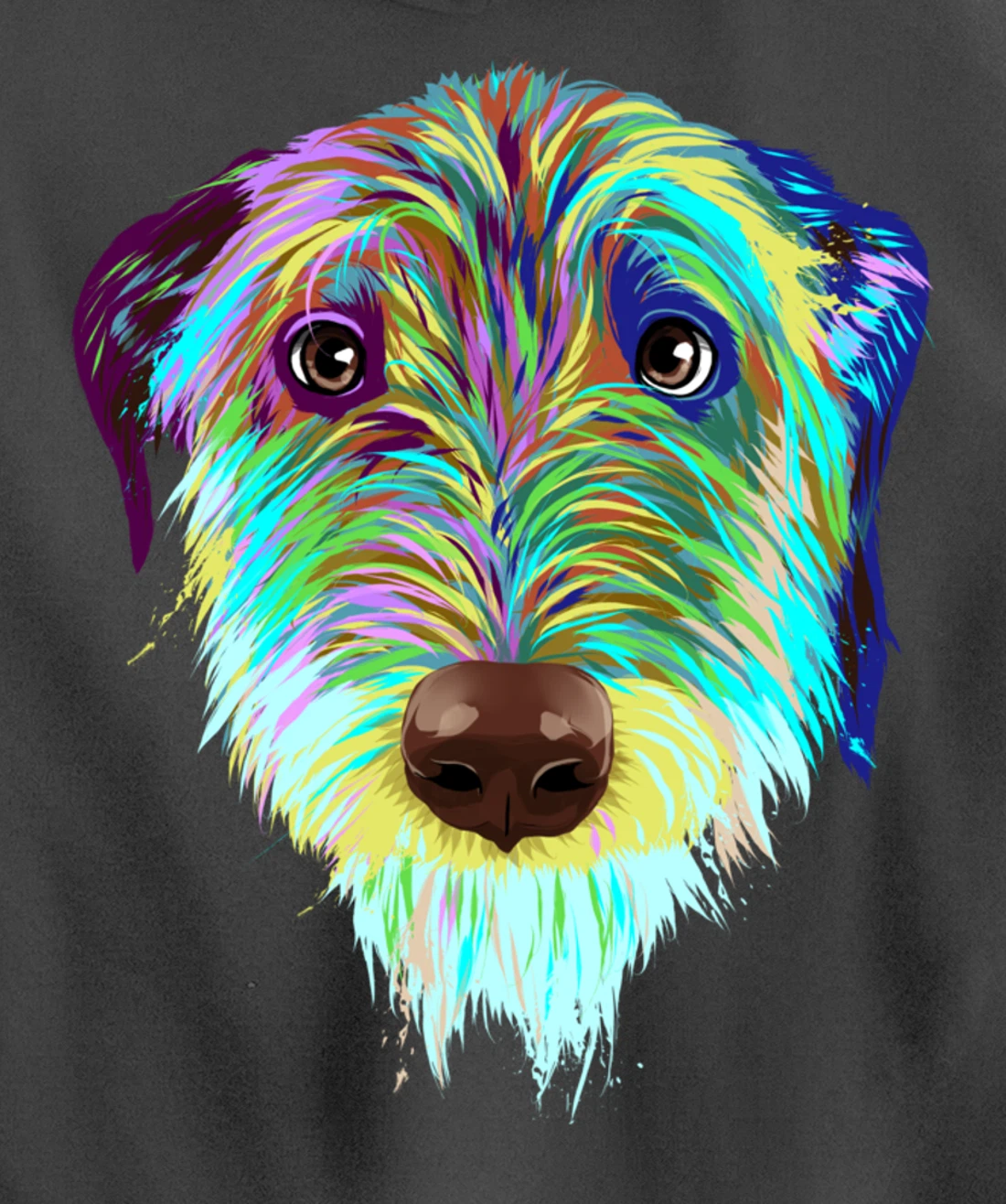 Splash Dog Irish Wolfhound Pullover Hoodie
