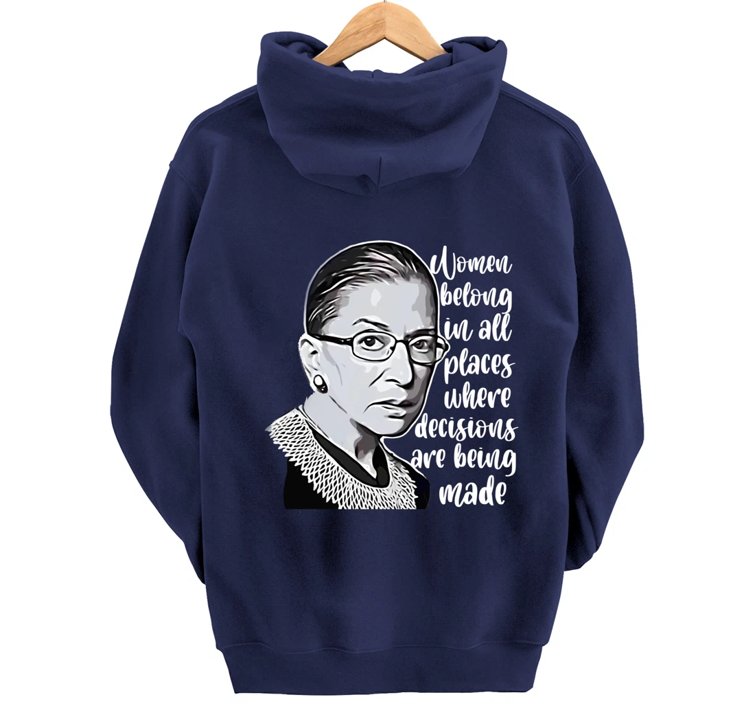 Vintage Ruth Bader Ginsburg - RBG gift for women or youth Pullover Hoodie