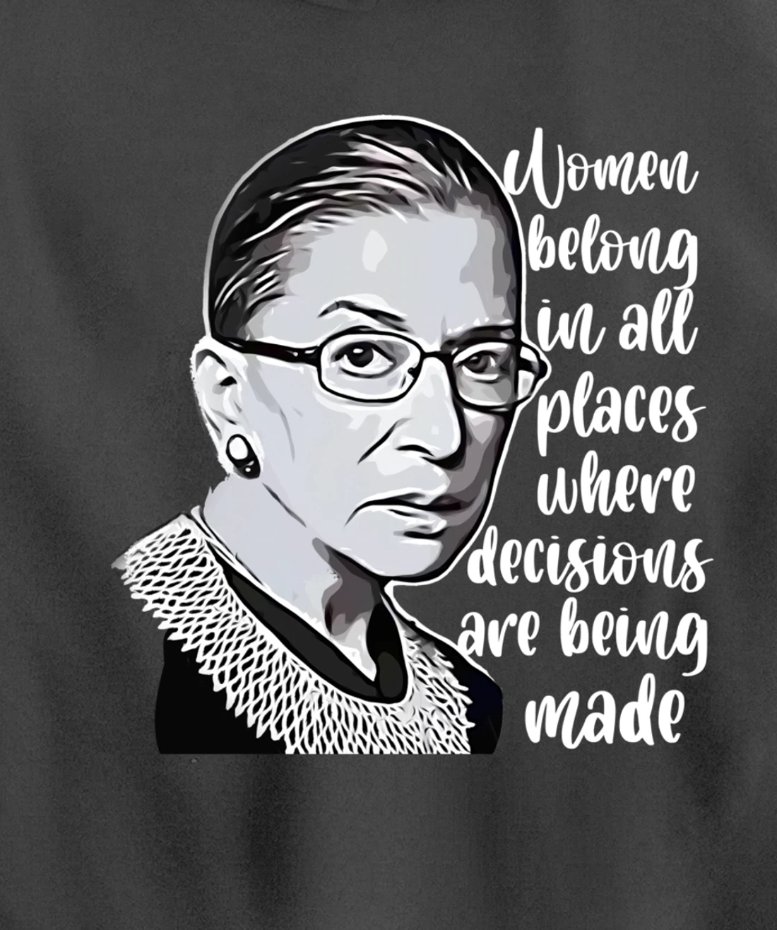 Vintage Ruth Bader Ginsburg - RBG gift for women or youth Pullover Hoodie