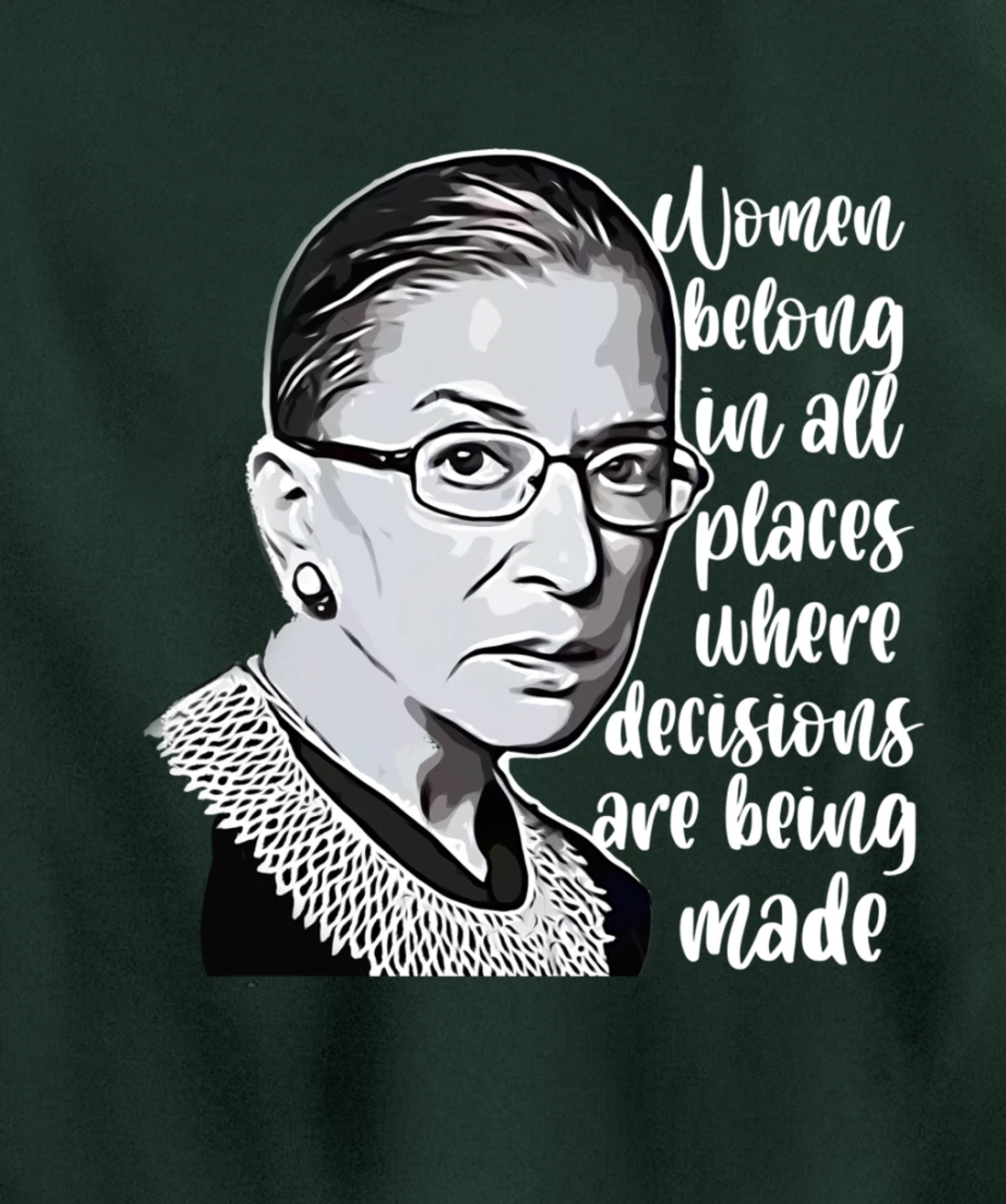 Vintage Ruth Bader Ginsburg - RBG gift for women or youth Pullover Hoodie
