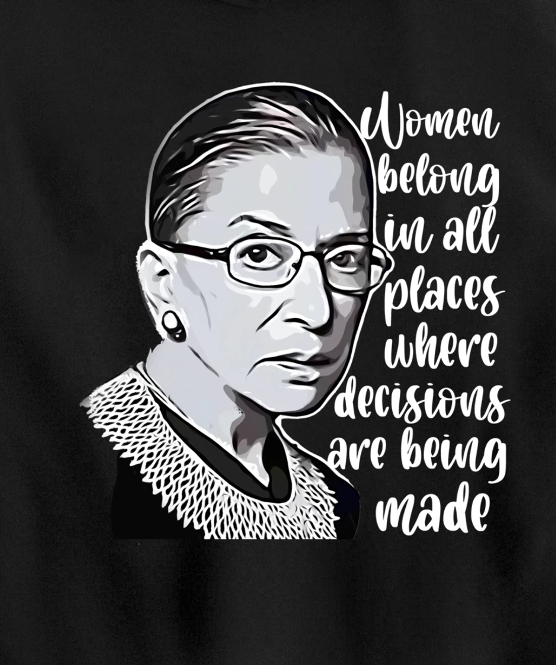 Vintage Ruth Bader Ginsburg - RBG gift for women or youth Pullover Hoodie