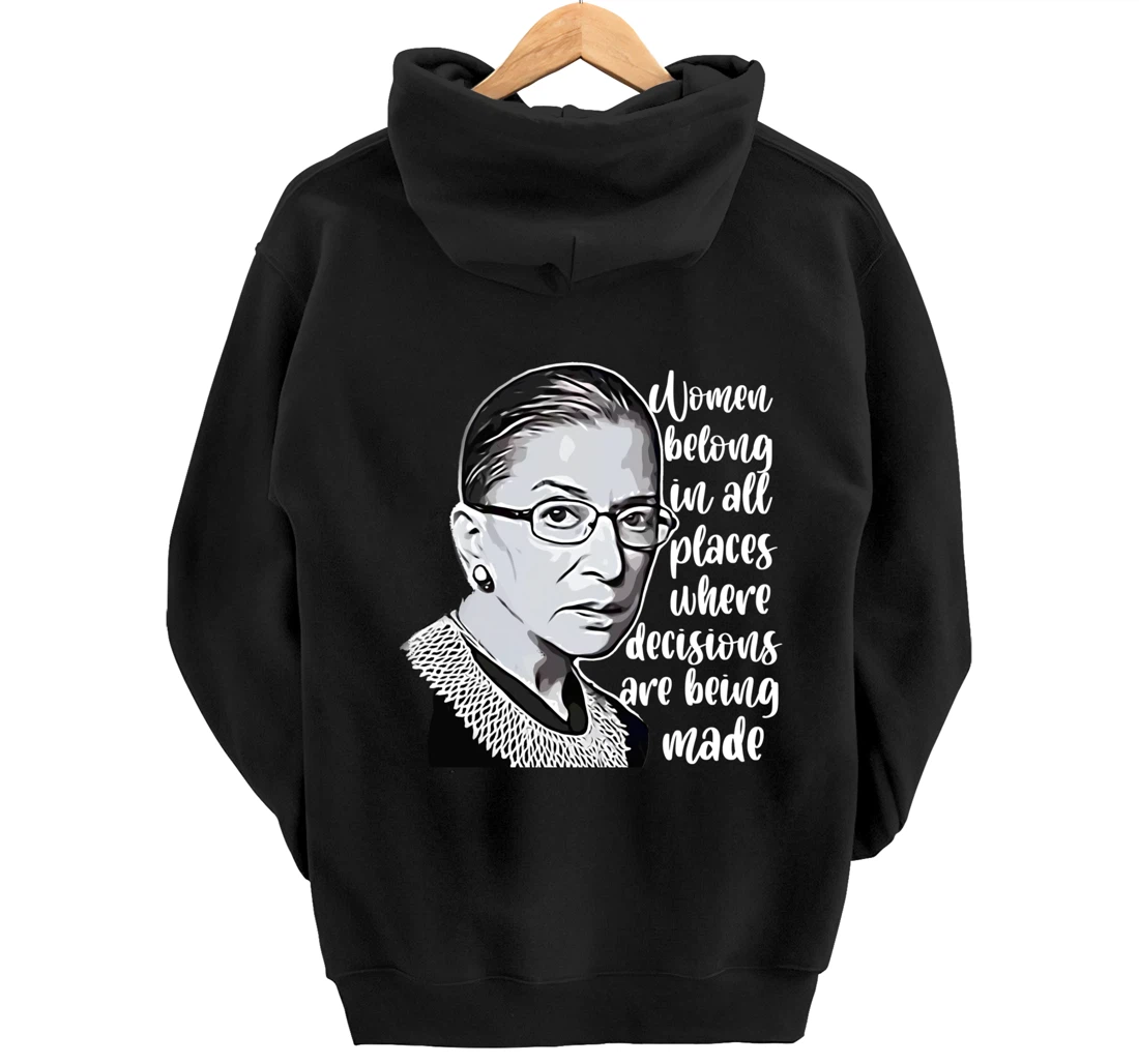 Vintage Ruth Bader Ginsburg - RBG gift for women or youth Pullover Hoodie