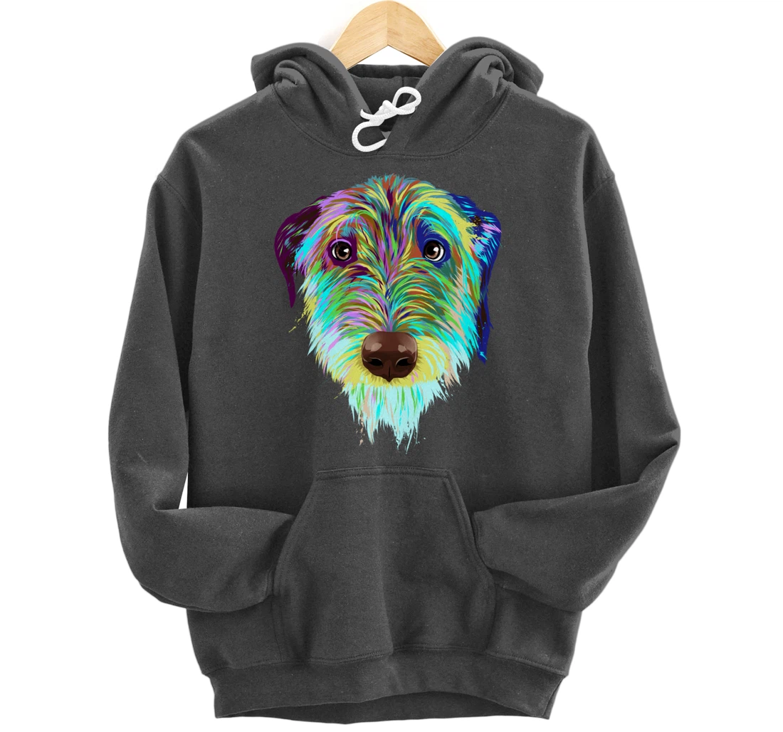 Splash Dog Irish Wolfhound Pullover Hoodie
