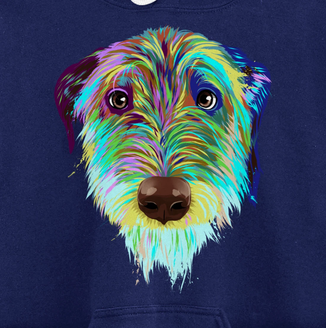 Splash Dog Irish Wolfhound Pullover Hoodie