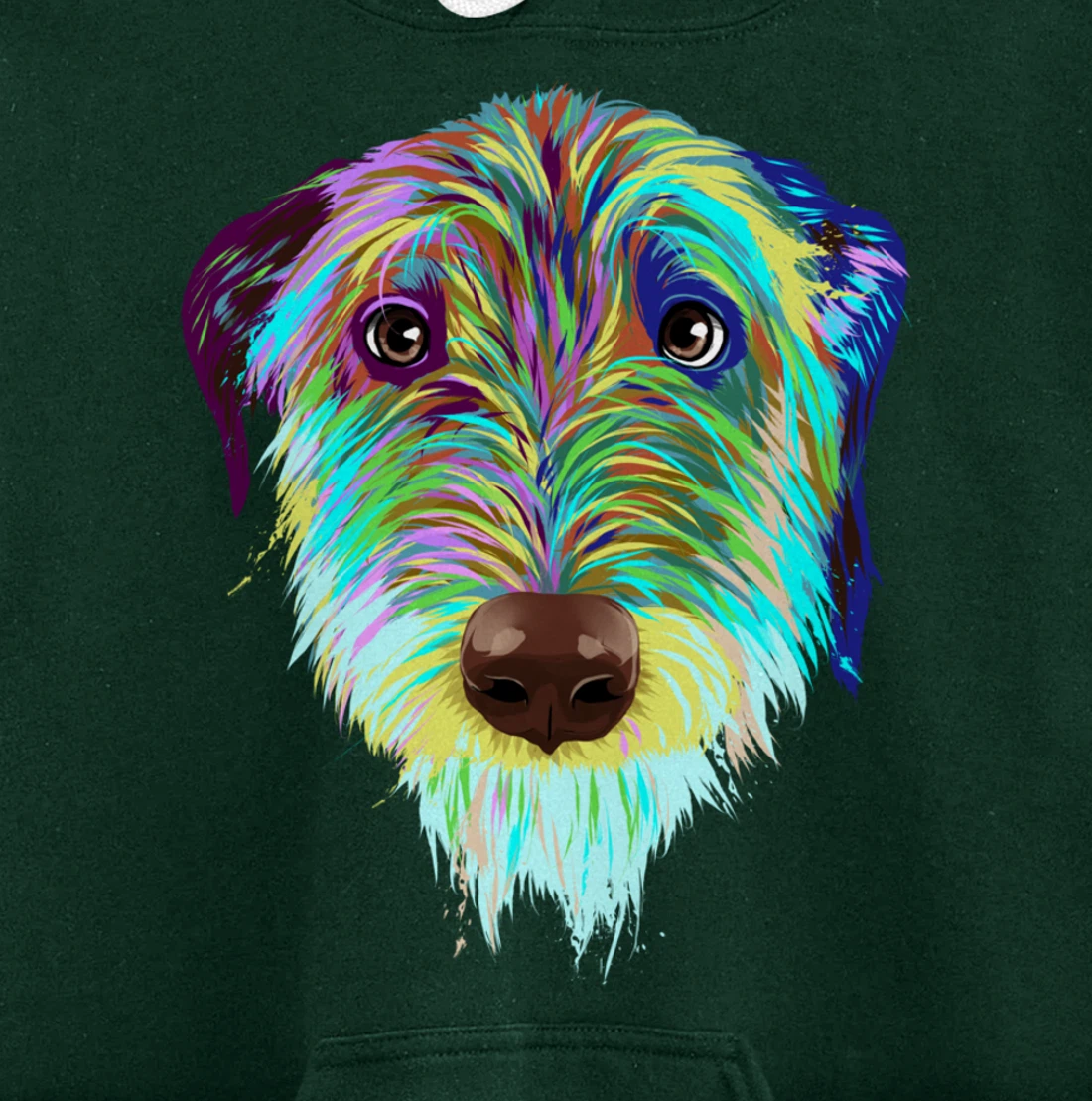 Splash Dog Irish Wolfhound Pullover Hoodie
