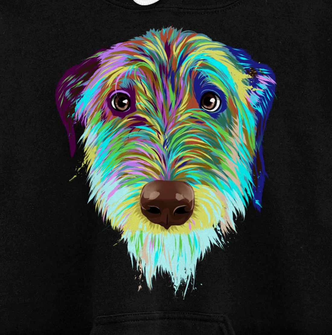 Splash Dog Irish Wolfhound Pullover Hoodie