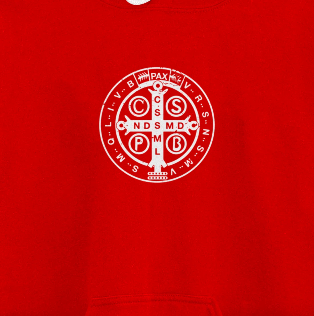 Religious Catholic St. Benedict Medal | Christian Pullover Hoodie