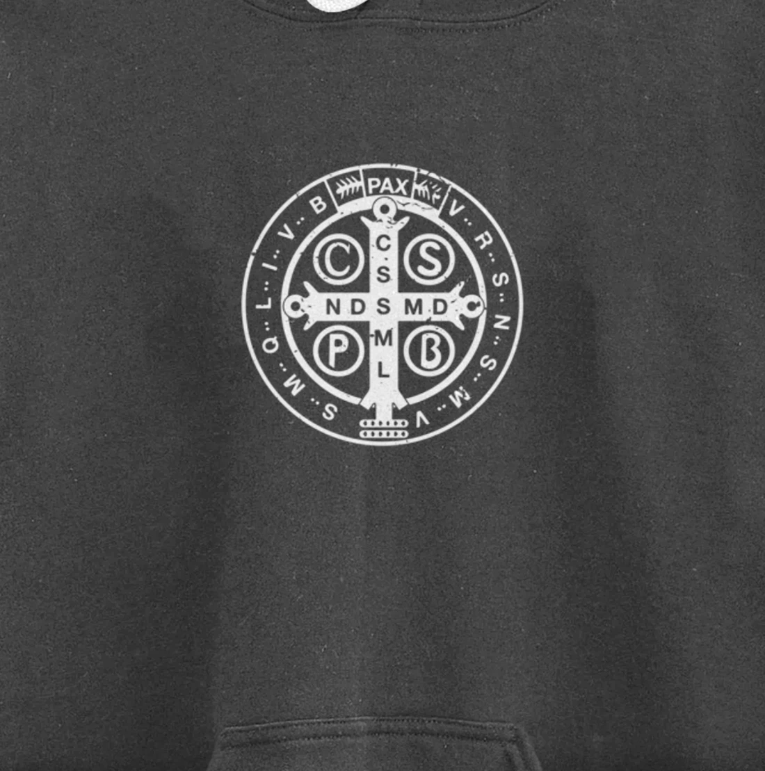 Religious Catholic St. Benedict Medal | Christian Pullover Hoodie