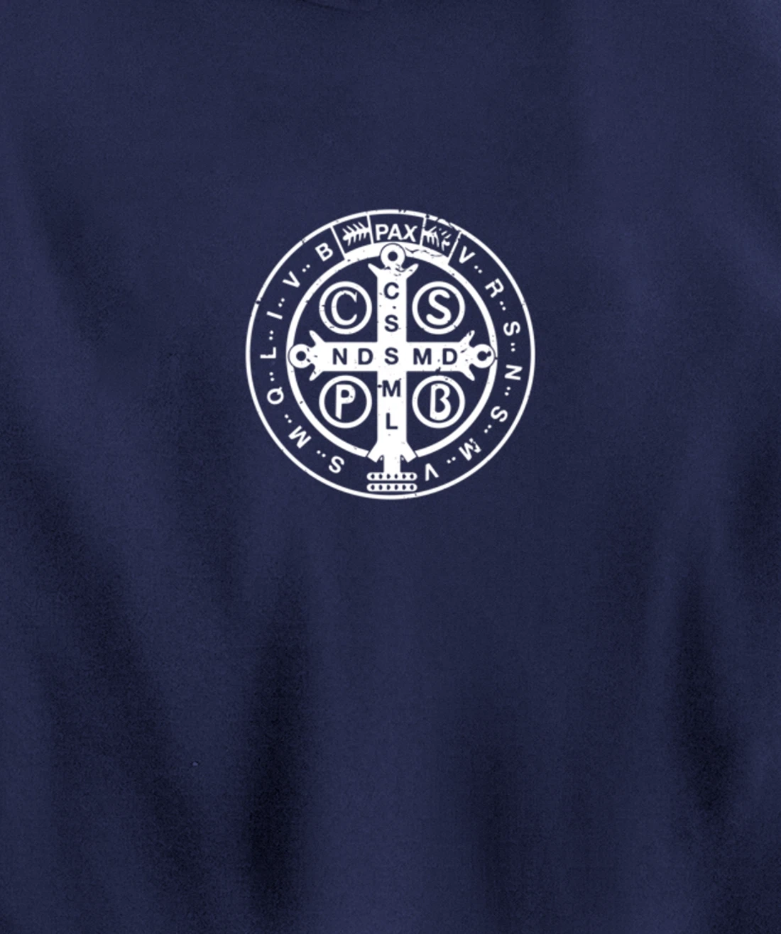 Religious Catholic St. Benedict Medal | Christian Pullover Hoodie