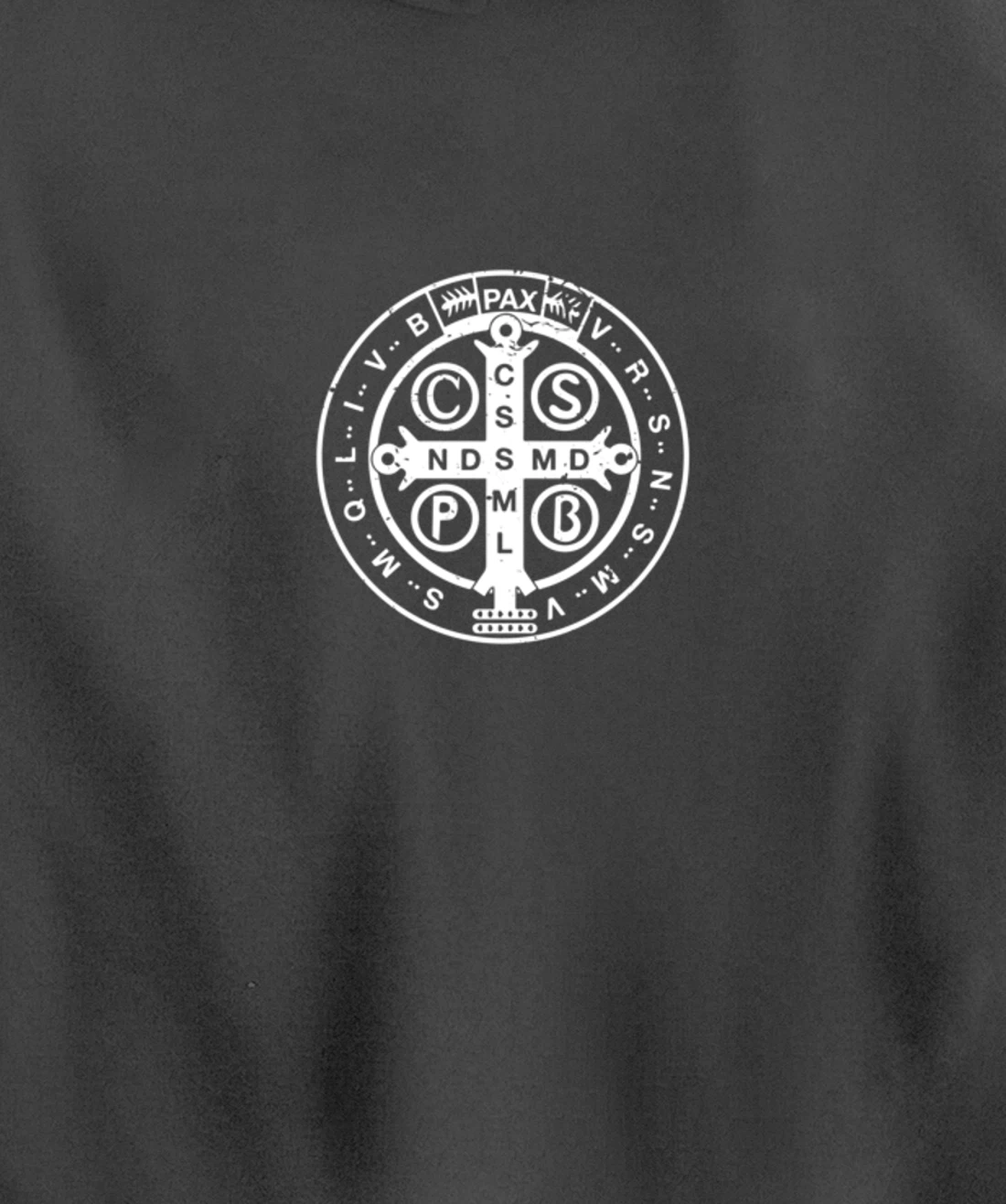 Religious Catholic St. Benedict Medal | Christian Pullover Hoodie
