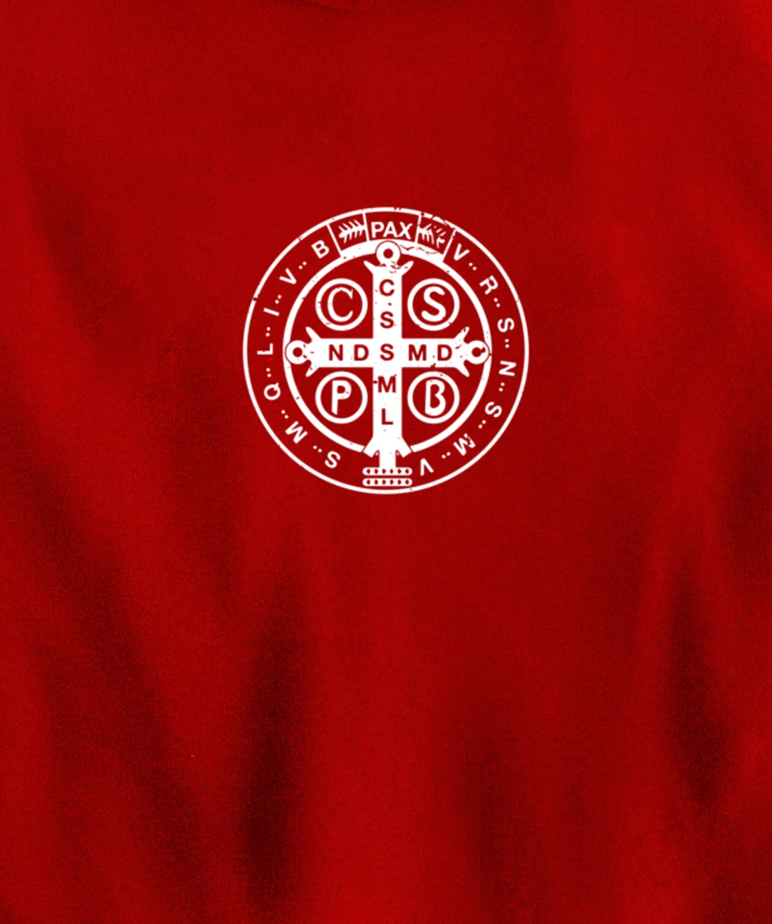 Religious Catholic St. Benedict Medal | Christian Pullover Hoodie