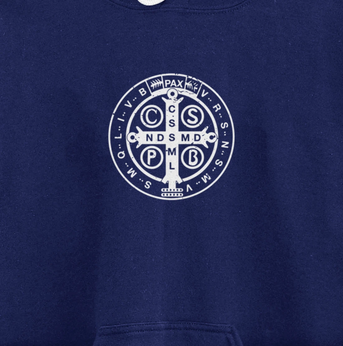 Religious Catholic St. Benedict Medal | Christian Pullover Hoodie