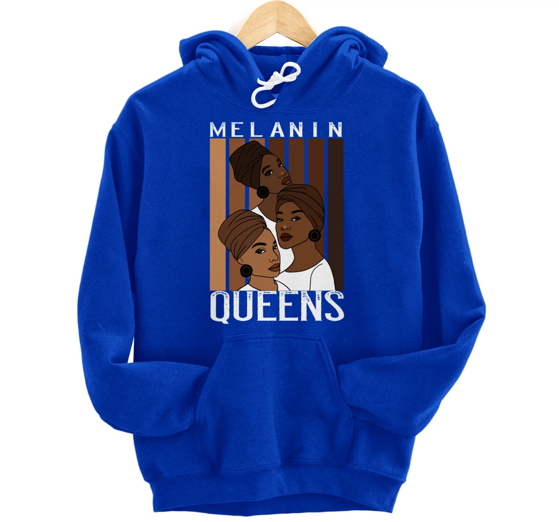 Oheneba: Melanin Queens Black Strong Afro Pride Gift Pullover Hoodie