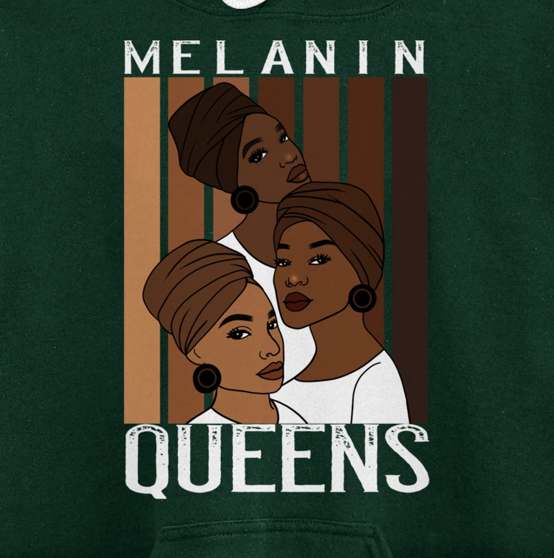 Oheneba: Melanin Queens Black Strong Afro Pride Gift Pullover Hoodie