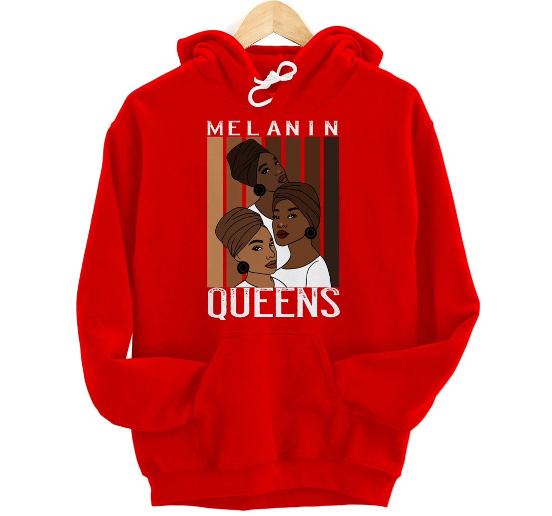 Oheneba: Melanin Queens Black Strong Afro Pride Gift Pullover Hoodie
