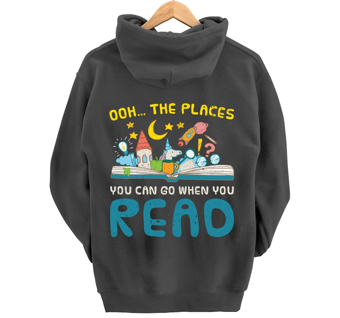 Book Reader Librarian Reading Gift Reading Pullover Hoodie