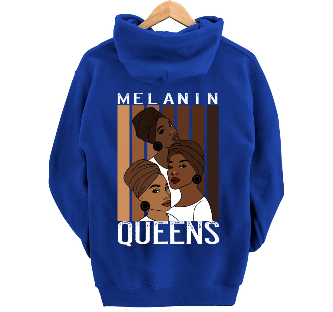 Oheneba: Melanin Queens Black Strong Afro Pride Gift Pullover Hoodie