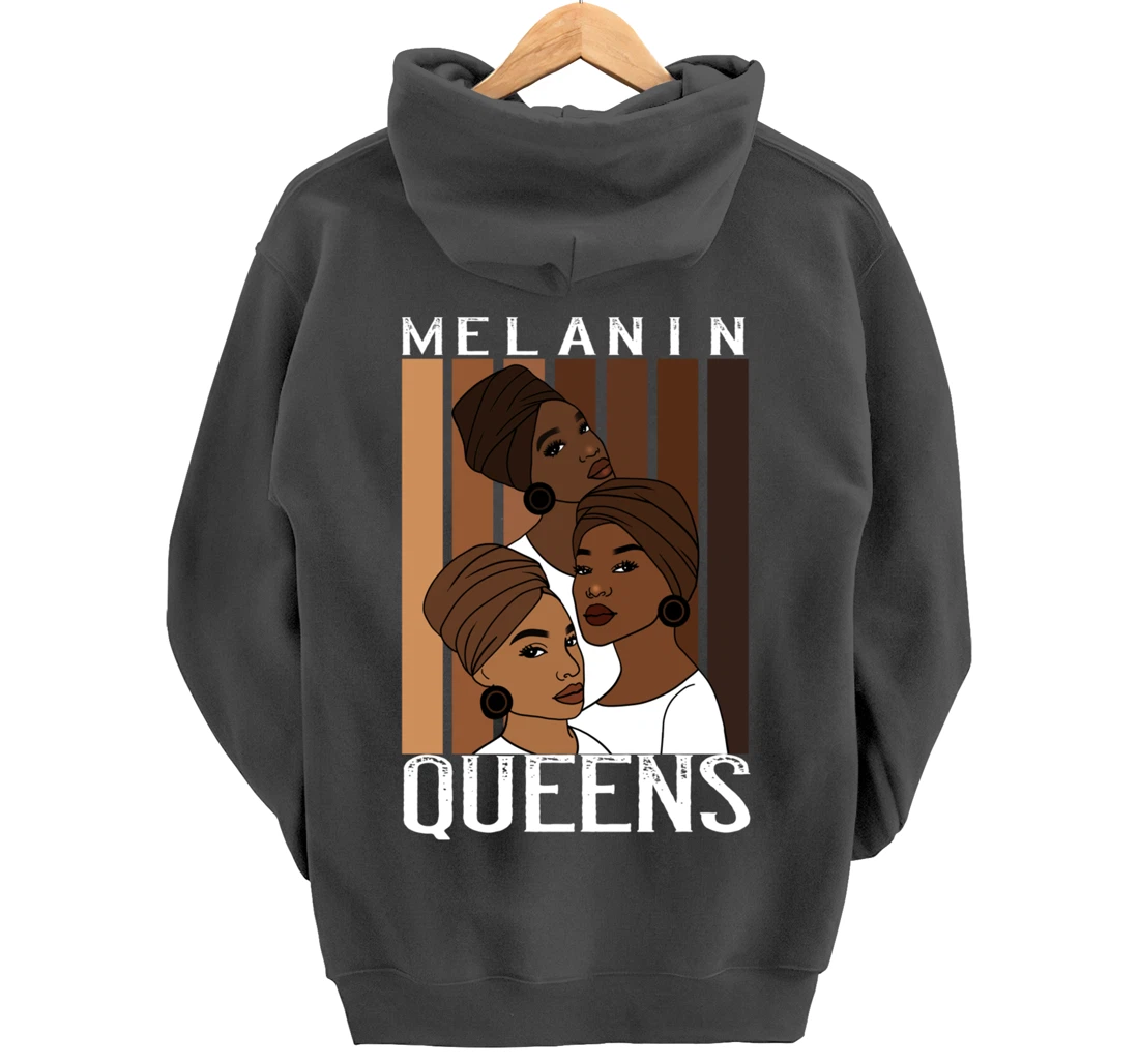 Oheneba: Melanin Queens Black Strong Afro Pride Gift Pullover Hoodie