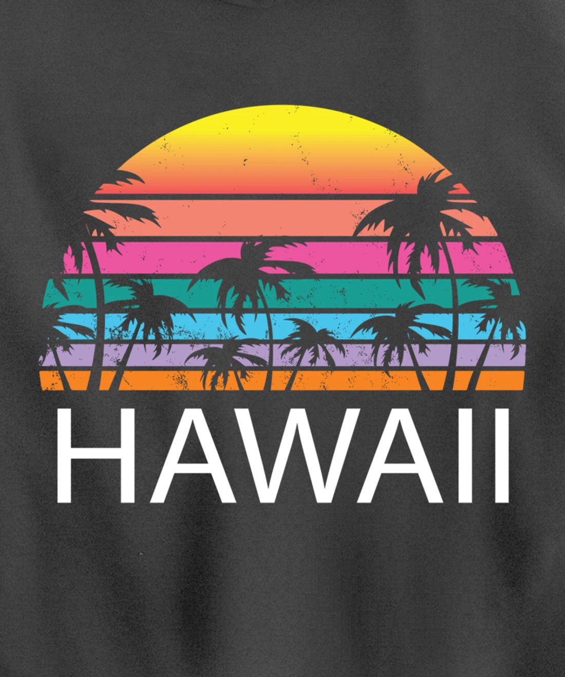 Hawaii Beach Maui Retro Hawaiian Surf Big Island Party Aloha Pullover Hoodie