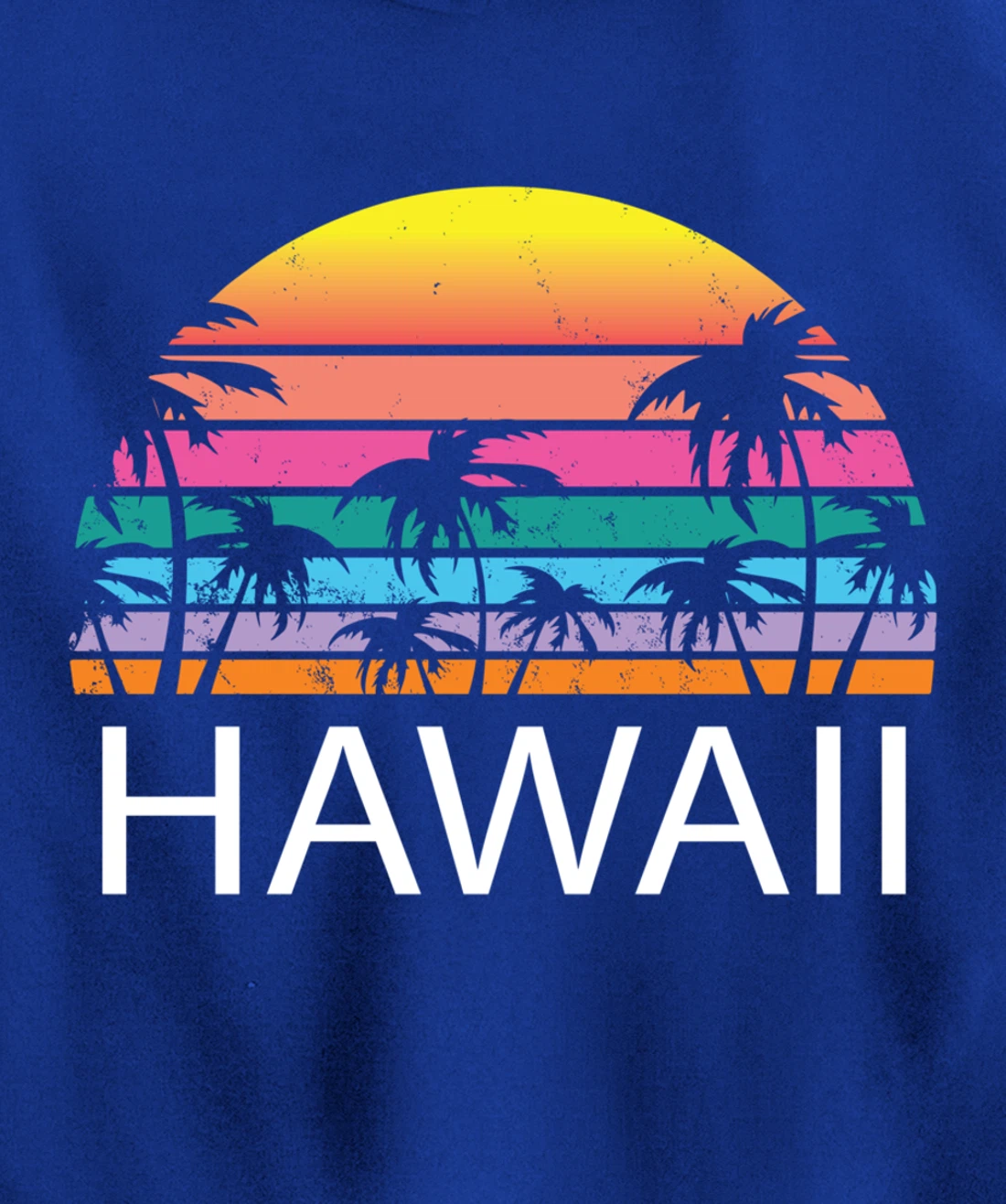 Hawaii Beach Maui Retro Hawaiian Surf Big Island Party Aloha Pullover Hoodie