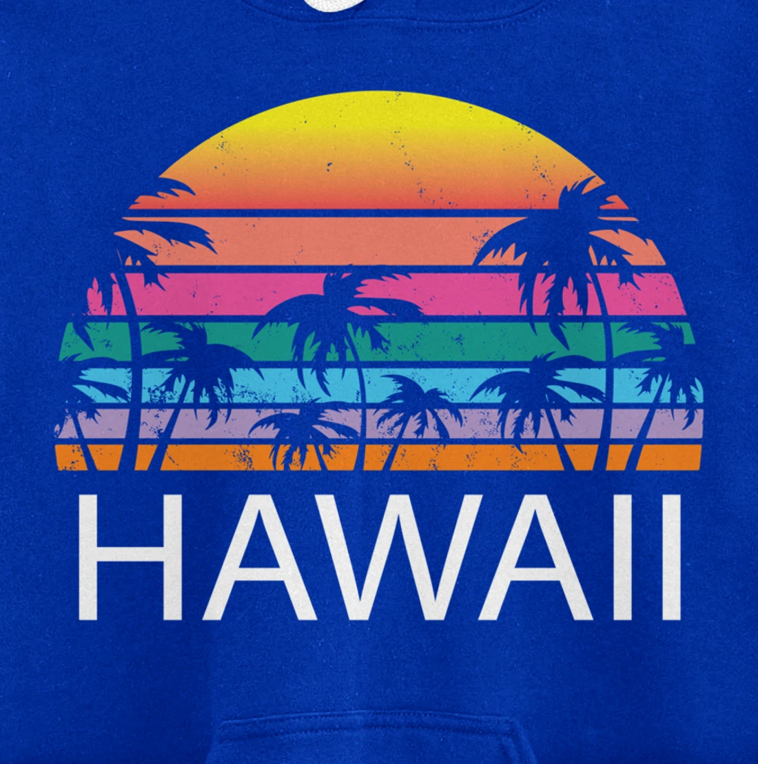 Hawaii Beach Maui Retro Hawaiian Surf Big Island Party Aloha Pullover Hoodie