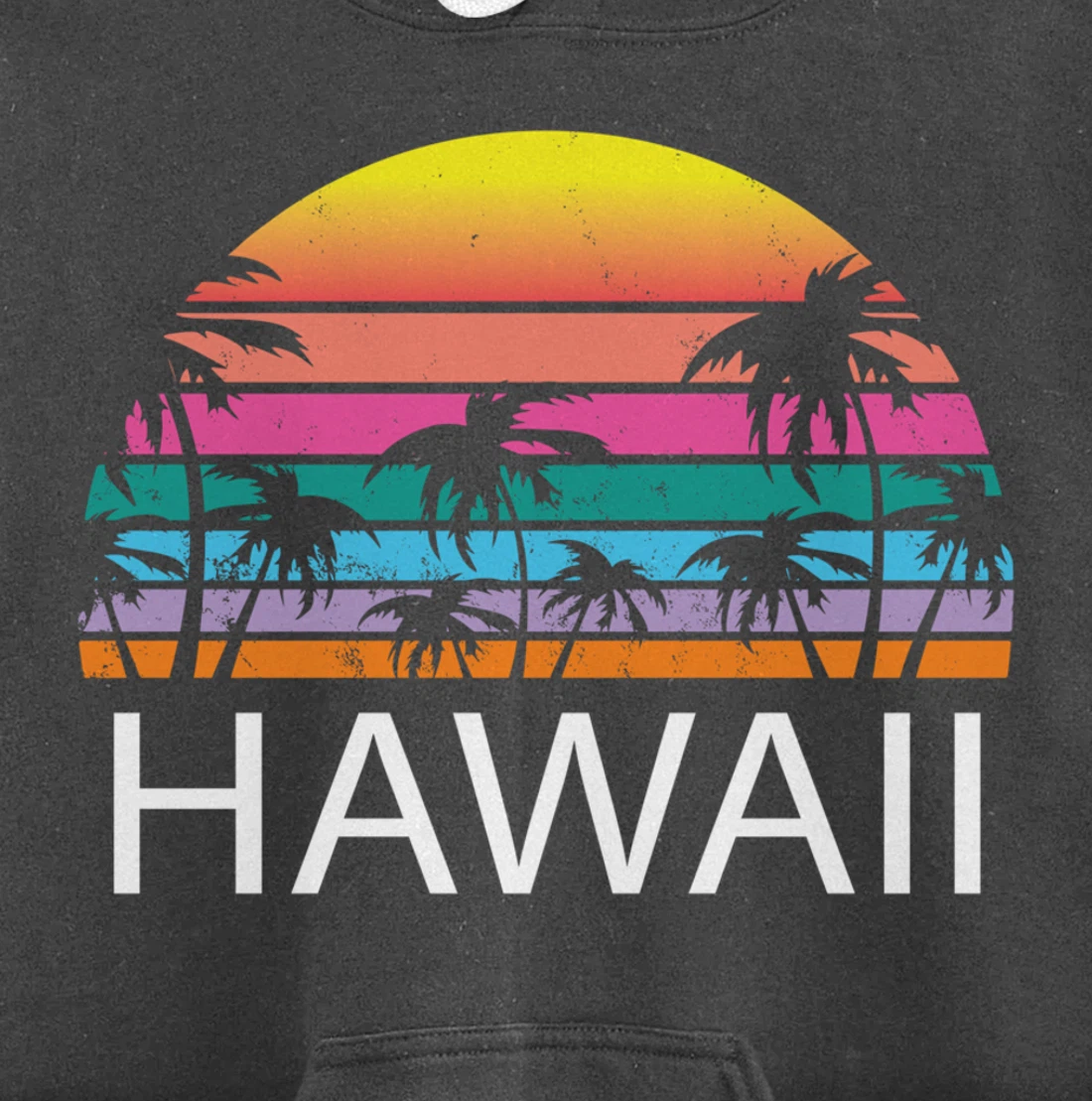 Hawaii Beach Maui Retro Hawaiian Surf Big Island Party Aloha Pullover Hoodie