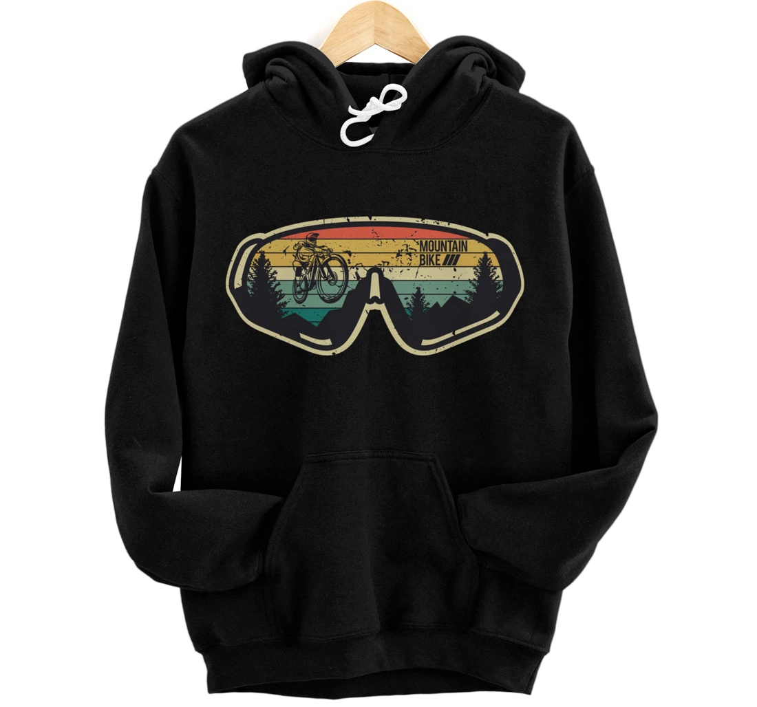 Vintage Retro Mountain Bike MTB | Downhill Biking Pullover Hoodie