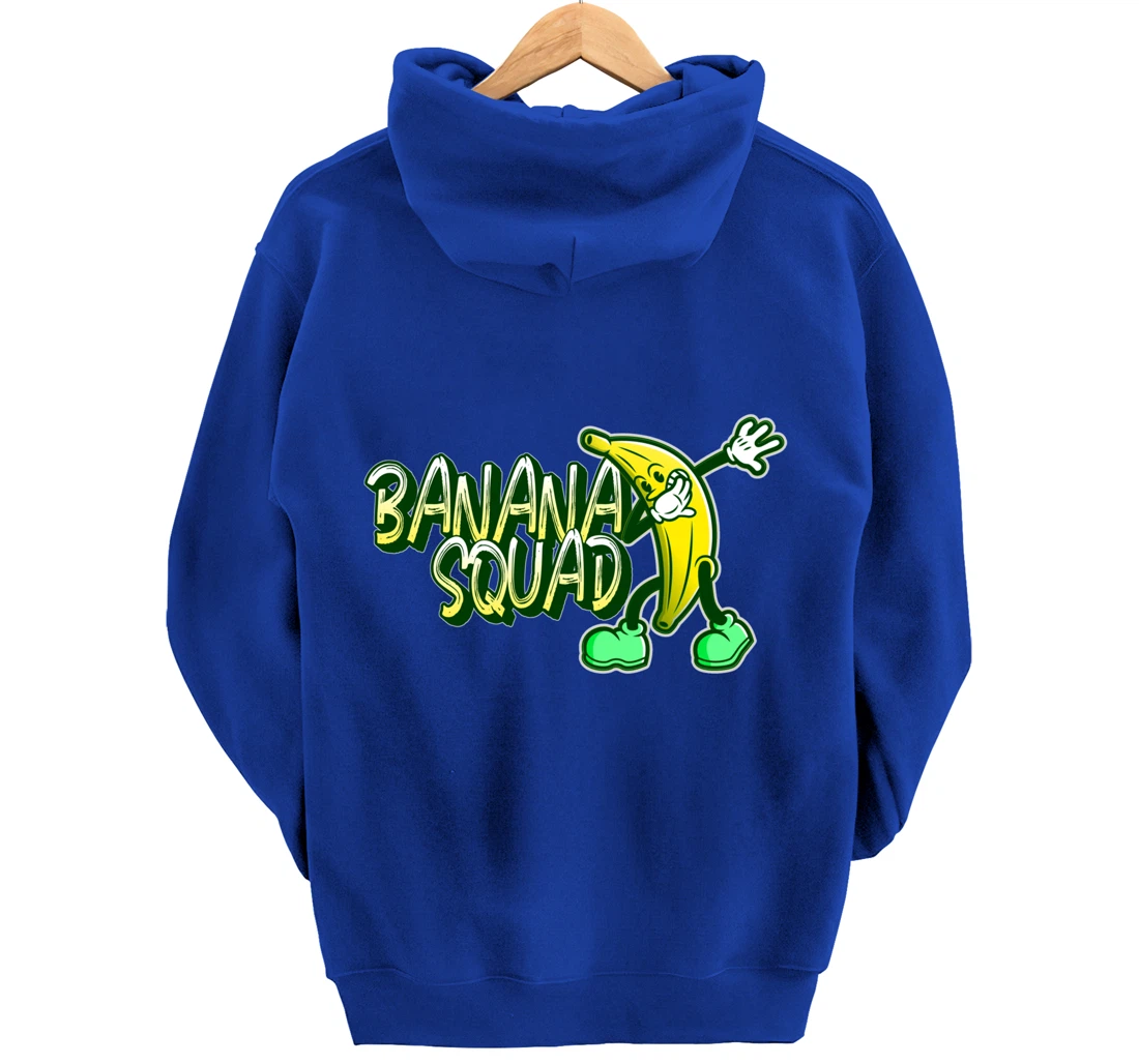 Banana Squad Funny Dabbing Banana Food & Dab Pullover Hoodie