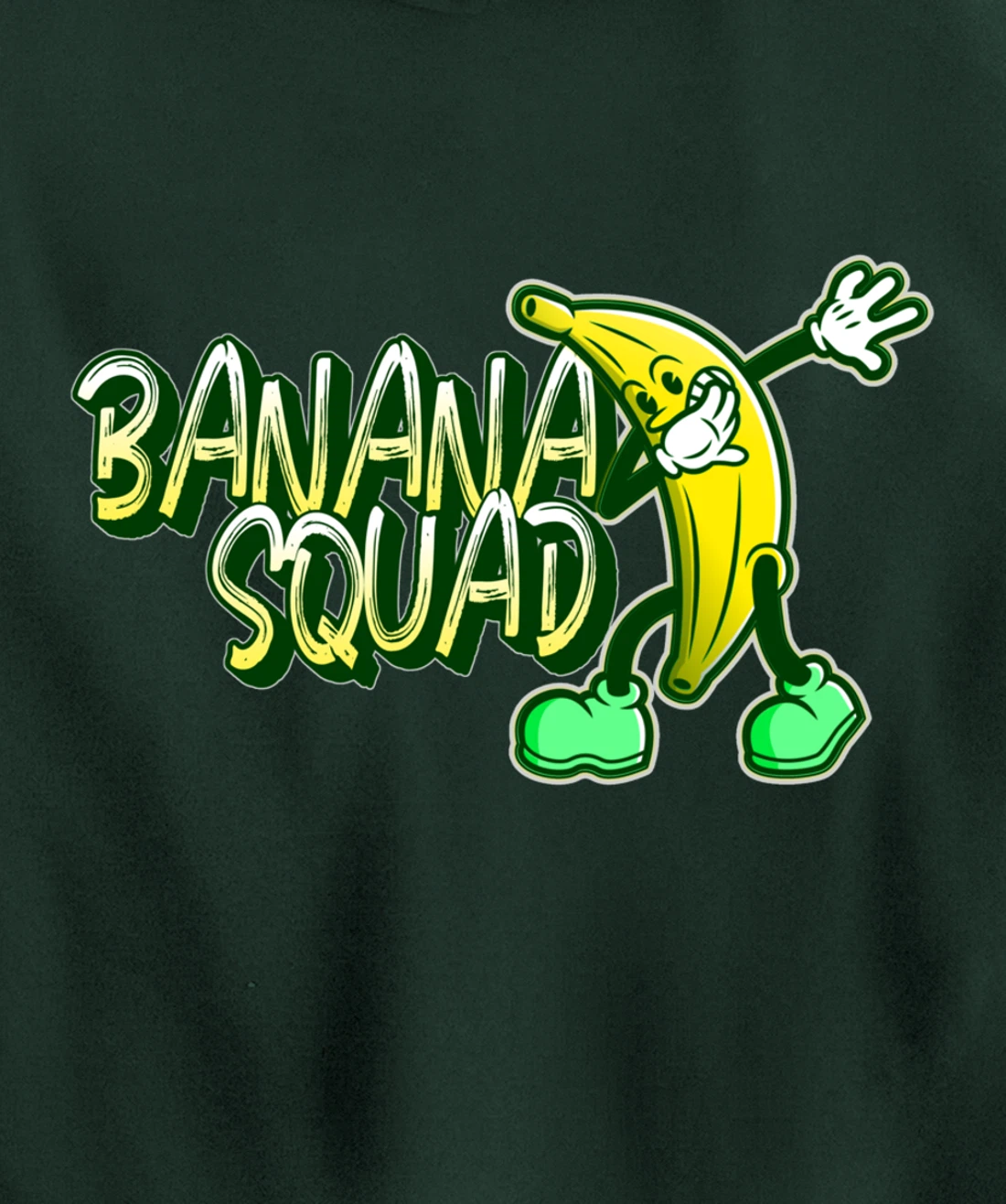 Banana Squad Funny Dabbing Banana Food & Dab Pullover Hoodie