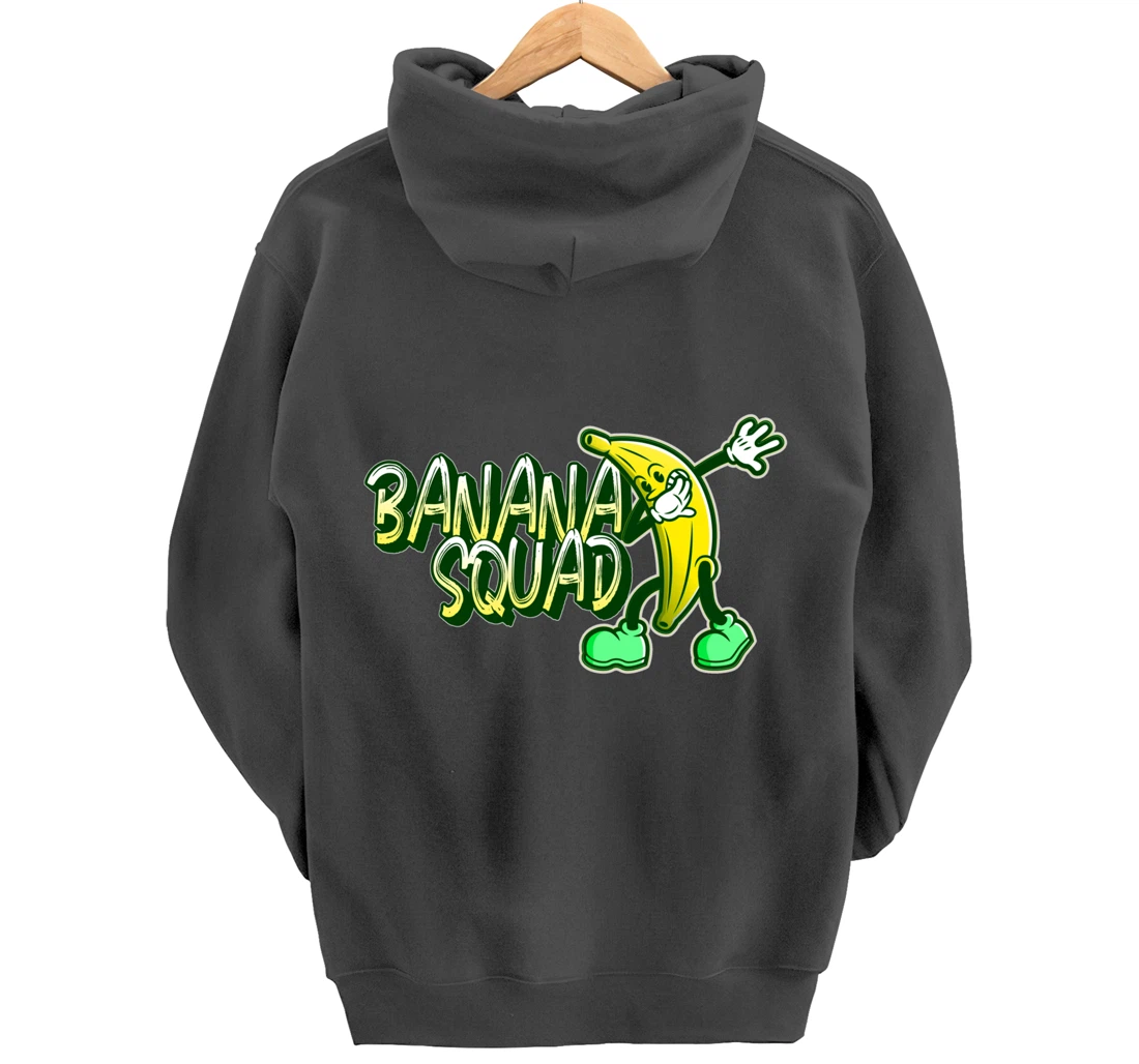 Banana Squad Funny Dabbing Banana Food & Dab Pullover Hoodie