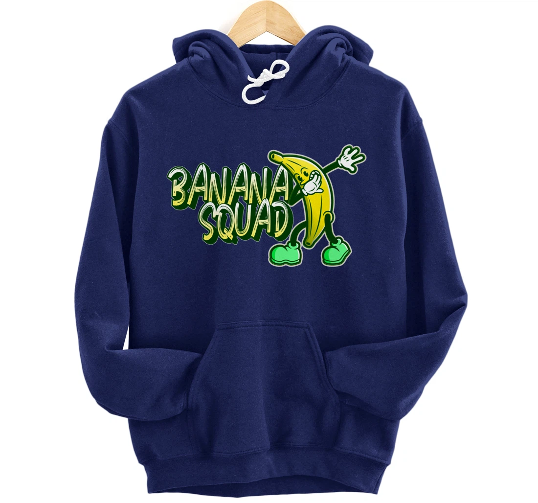 Banana Squad Funny Dabbing Banana Food & Dab Pullover Hoodie