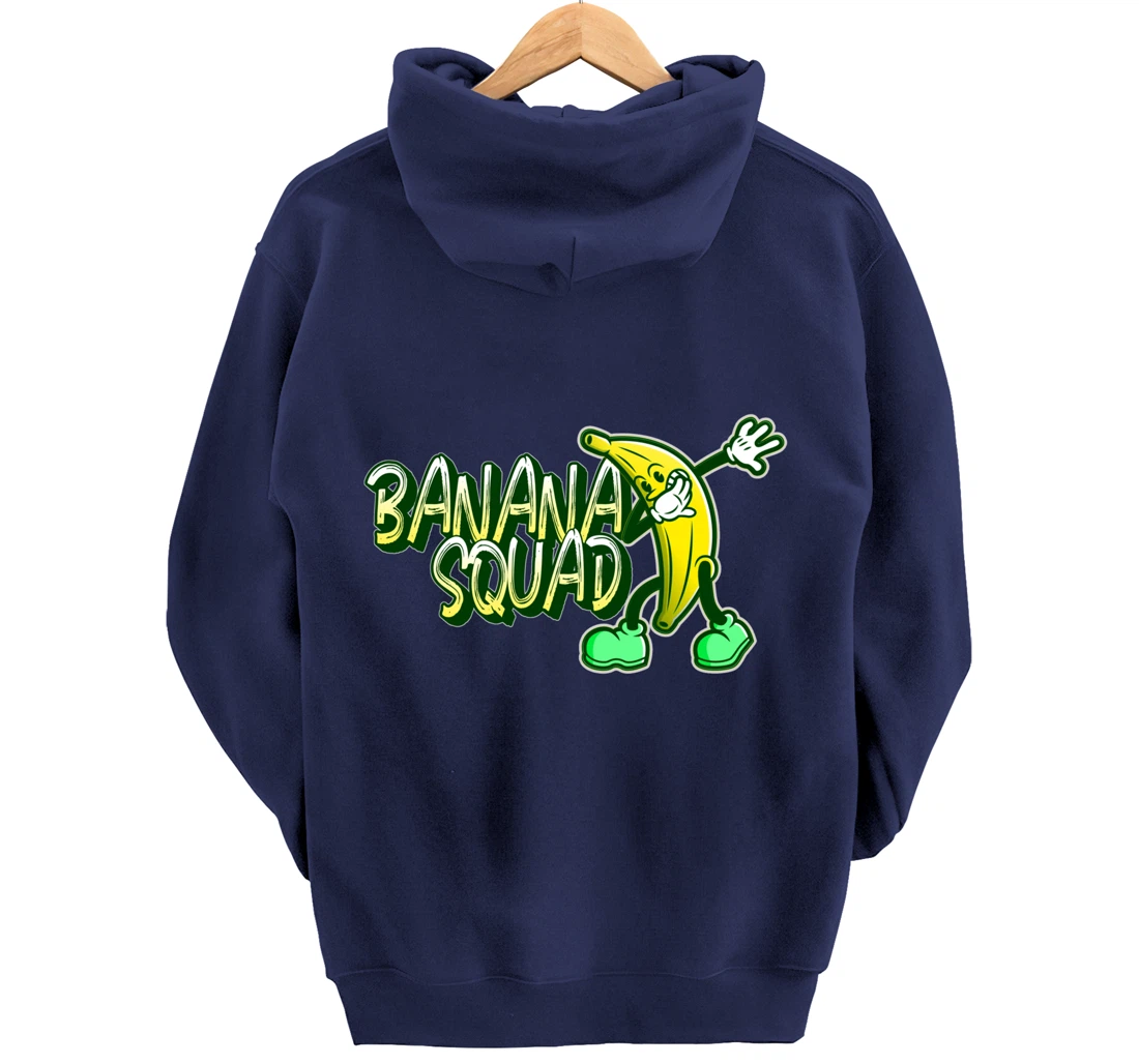 Banana Squad Funny Dabbing Banana Food & Dab Pullover Hoodie