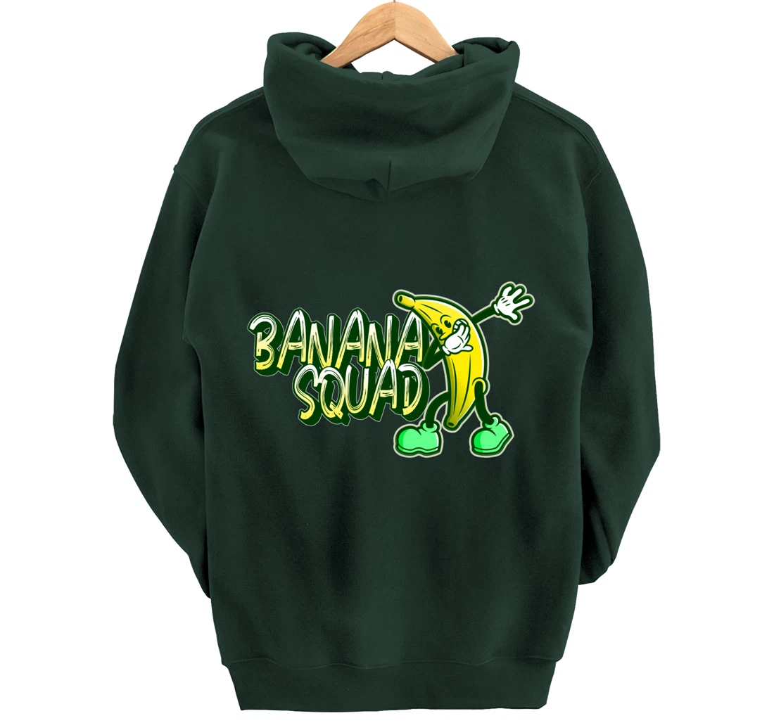 Banana Squad Funny Dabbing Banana Food & Dab Pullover Hoodie