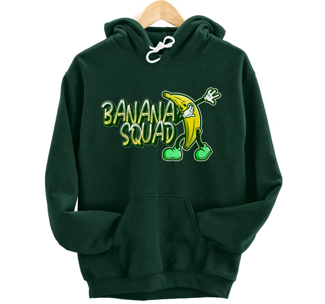 Banana Squad Funny Dabbing Banana Food & Dab Pullover Hoodie