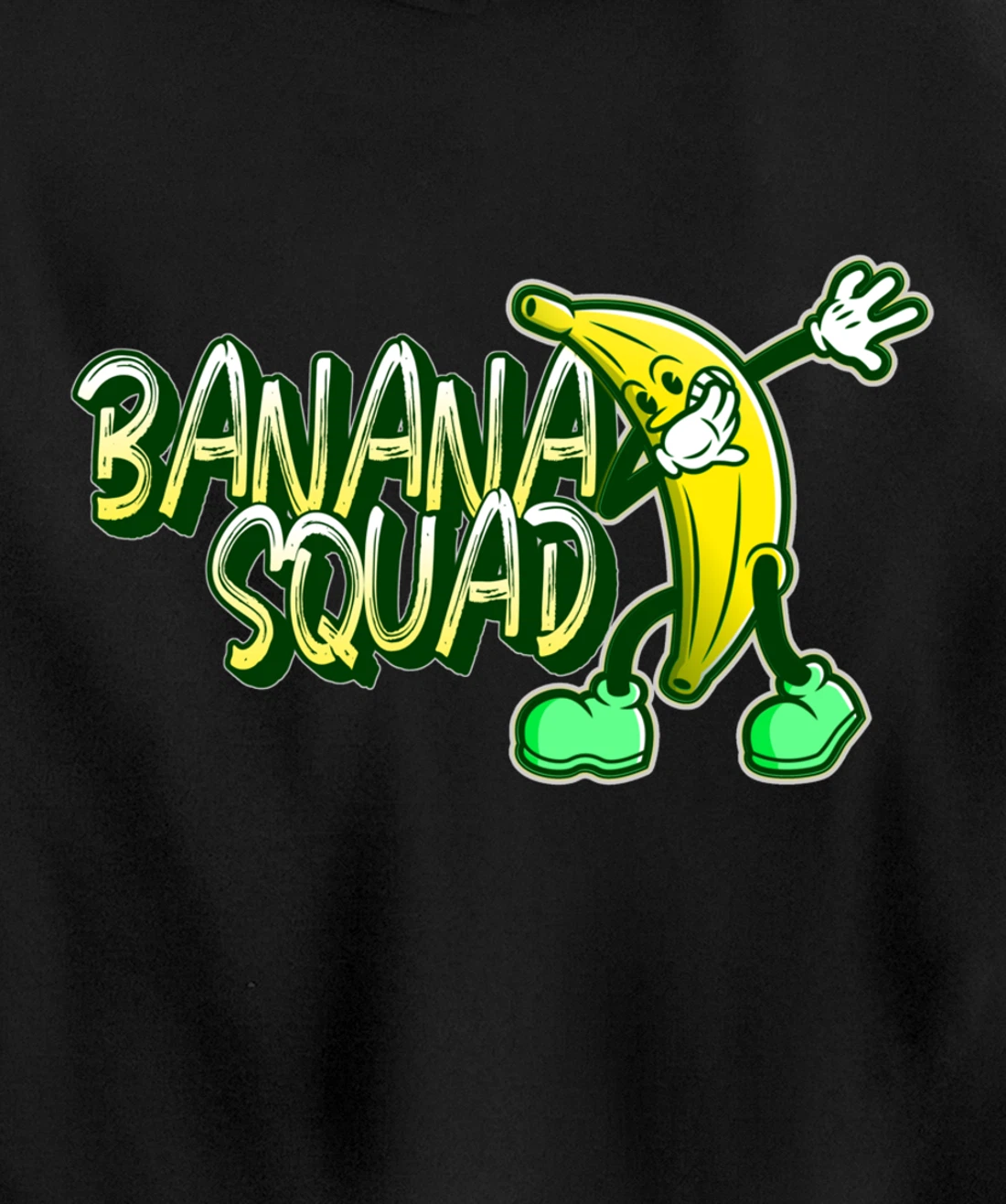 Banana Squad Funny Dabbing Banana Food & Dab Pullover Hoodie