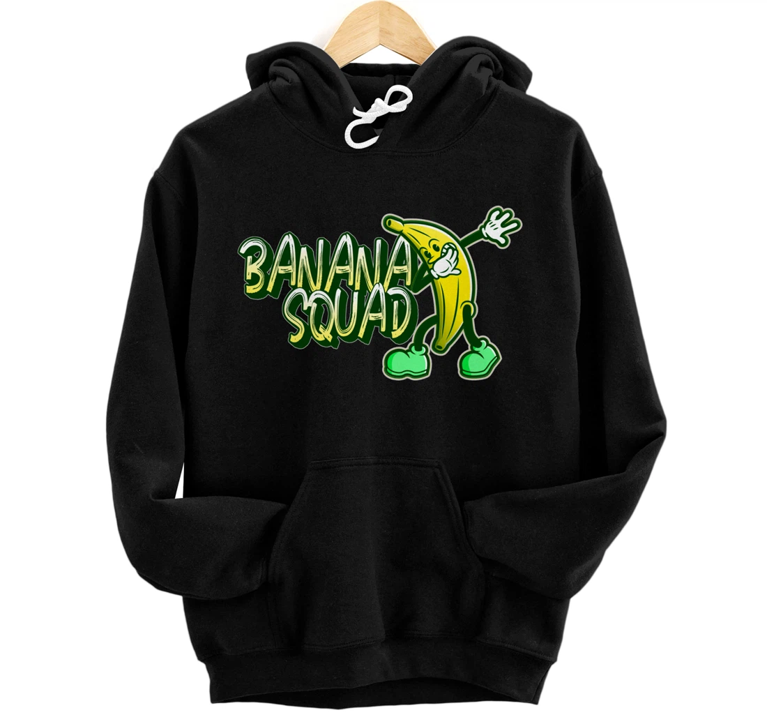 Banana Squad Funny Dabbing Banana Food & Dab Pullover Hoodie