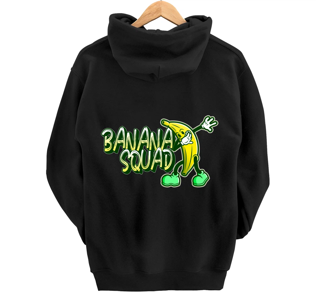 Banana Squad Funny Dabbing Banana Food & Dab Pullover Hoodie
