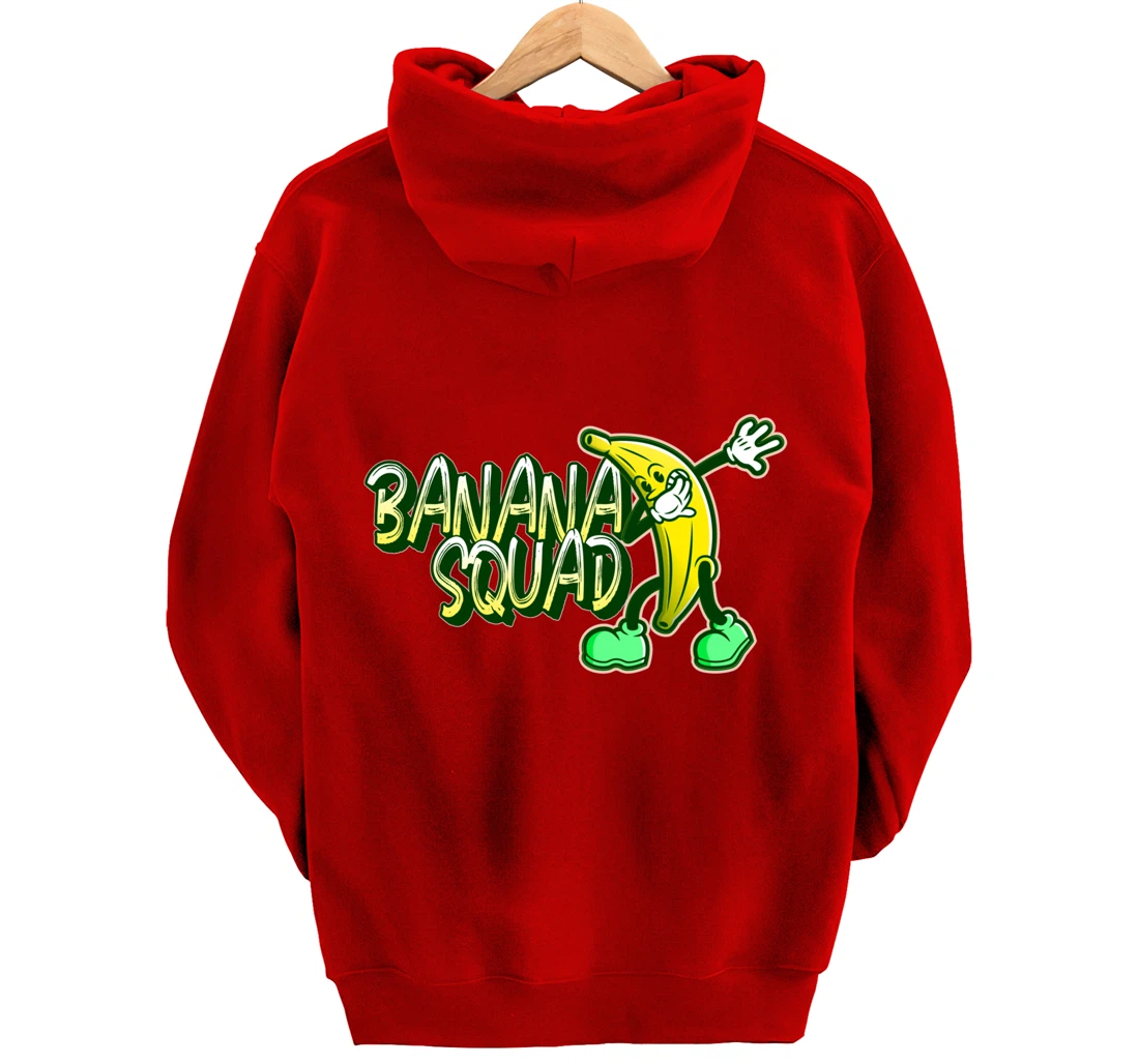 Banana Squad Funny Dabbing Banana Food & Dab Pullover Hoodie