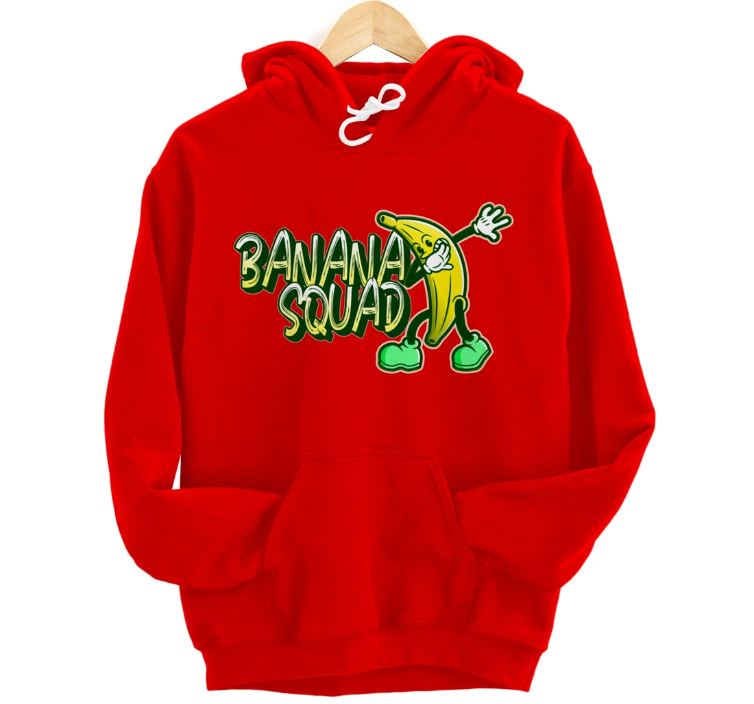 Banana Squad Funny Dabbing Banana Food & Dab Pullover Hoodie