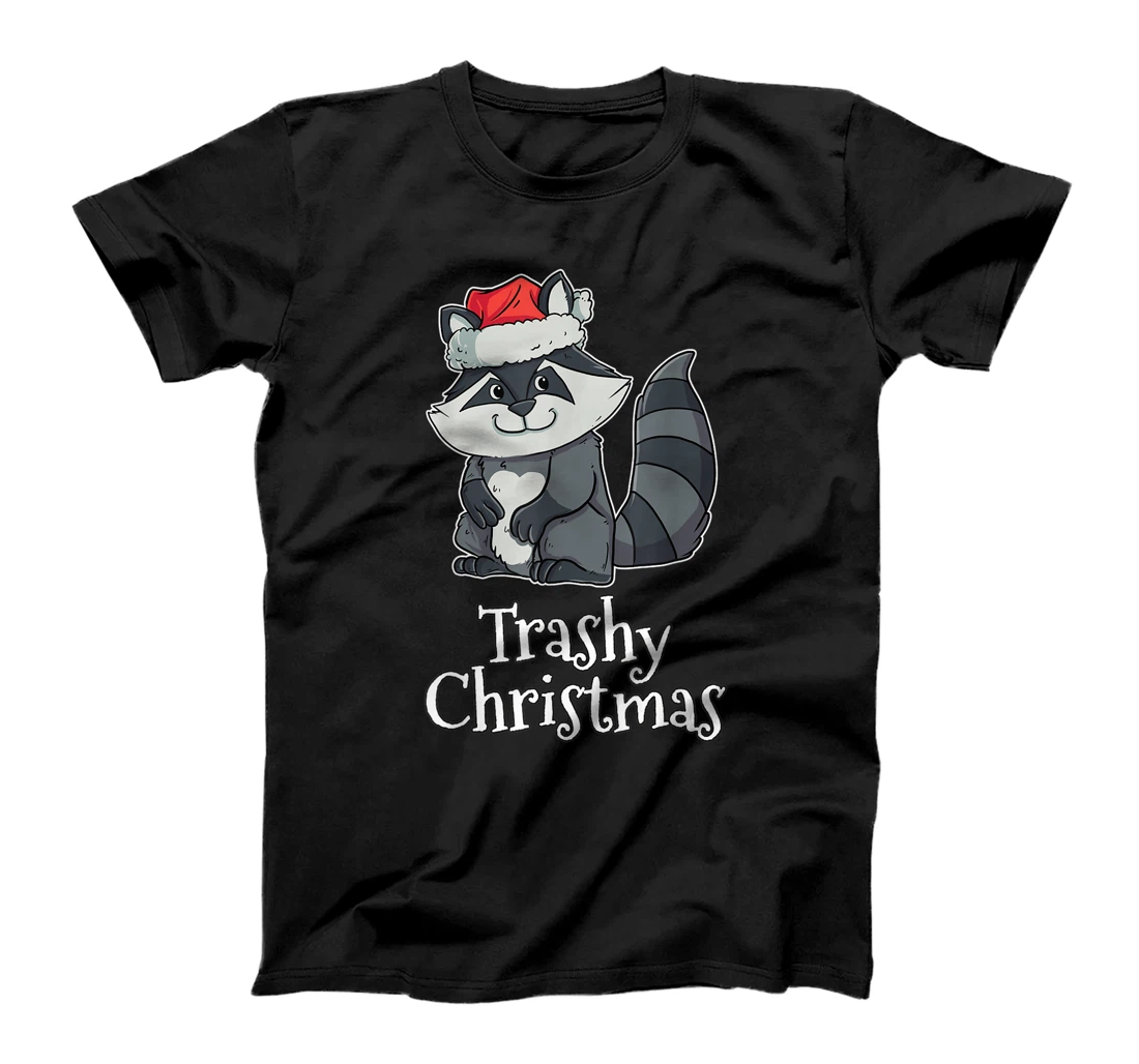 Trashy Christmas Merry Christmas Trash Panda Gift Raccoon T-Shirt