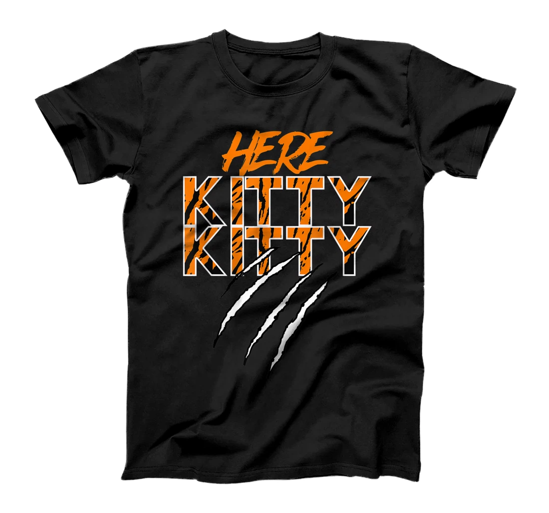 Here Kitty Kitty Funny Parody Exotic King Tiger T-Shirt