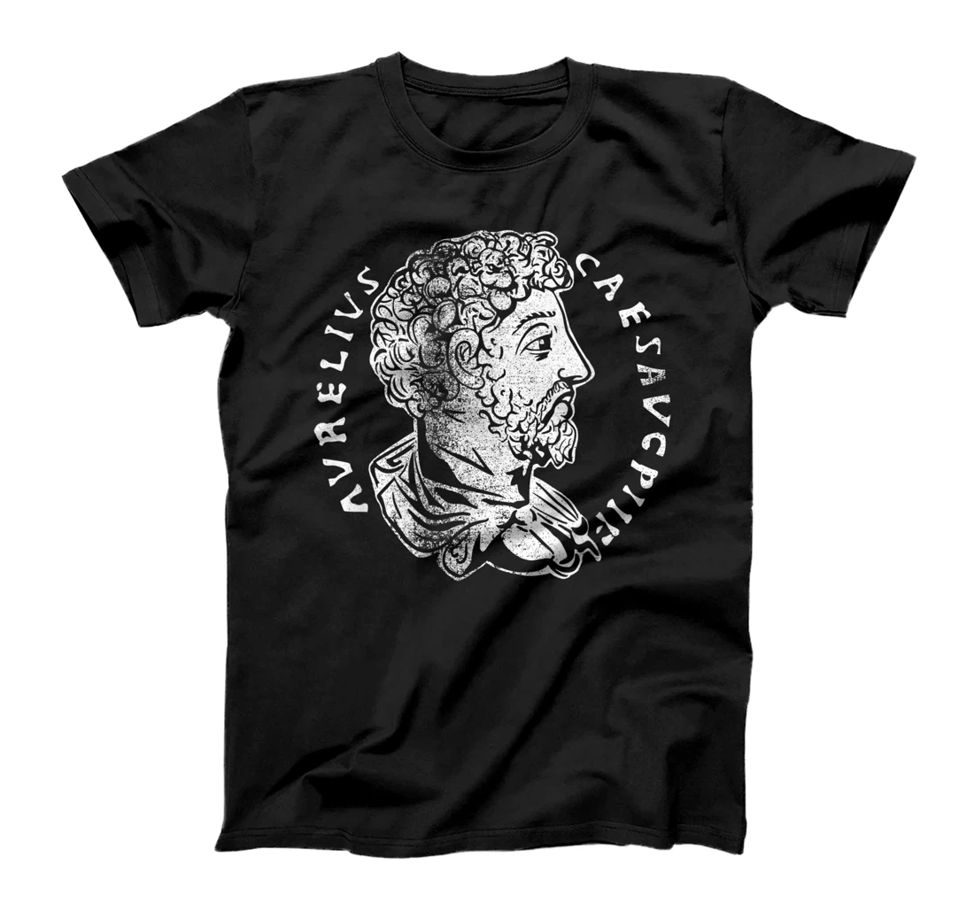 Stoicism Marcus Aurelius Ancient Roman Coin Stoic Gift T-Shirt