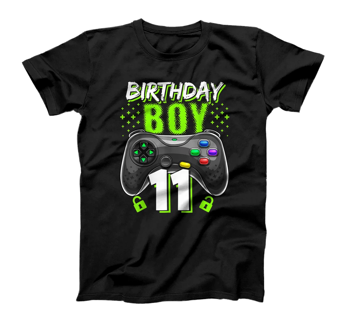 Birthday Boy 11 Video Game Controller Gamer 11th Birthday T-Shirt