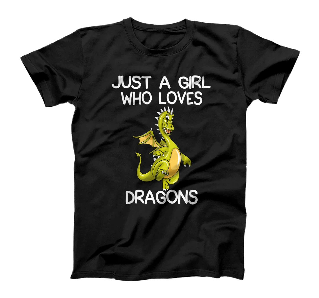 Just A Girl Who Loves Dragons Gift Dragon Lover Gifts T-Shirt