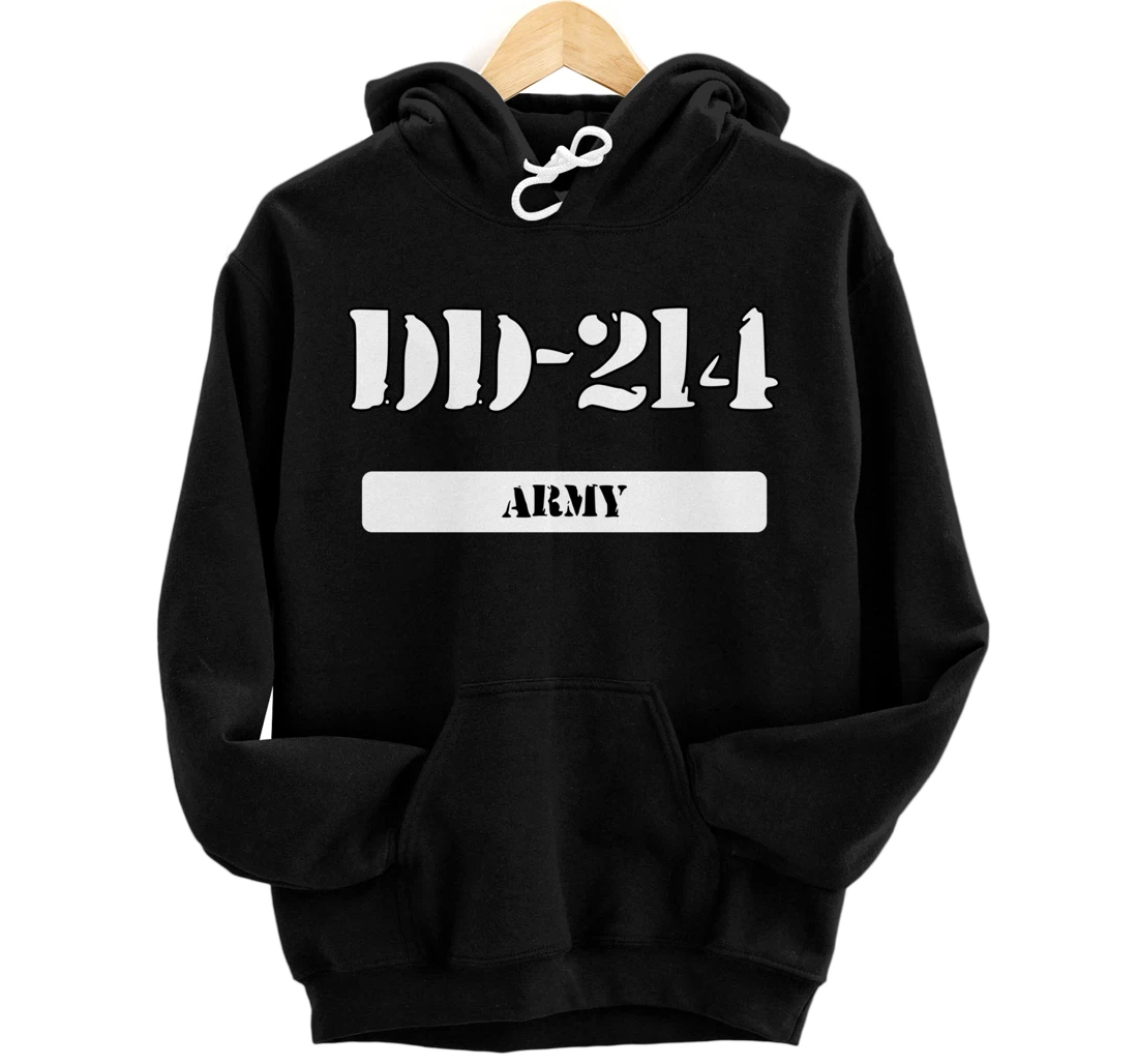 Army Proud Veteran DD-214 Alumni for Vets v2 Pullover Hoodie