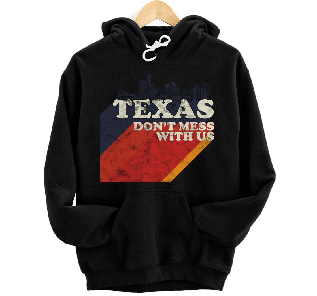 Texas Hoodie Vintage Retro Style Slogan Pullover Hoodie