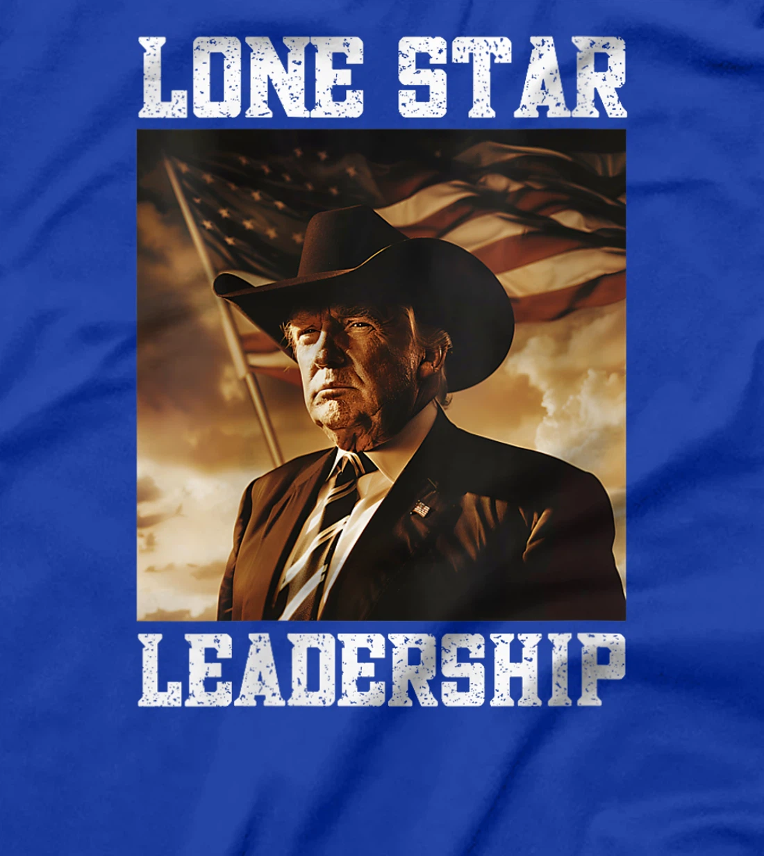 Womens Western Trump Cowboy Hat Texas Trump Lone Star Leadership T-Shirt