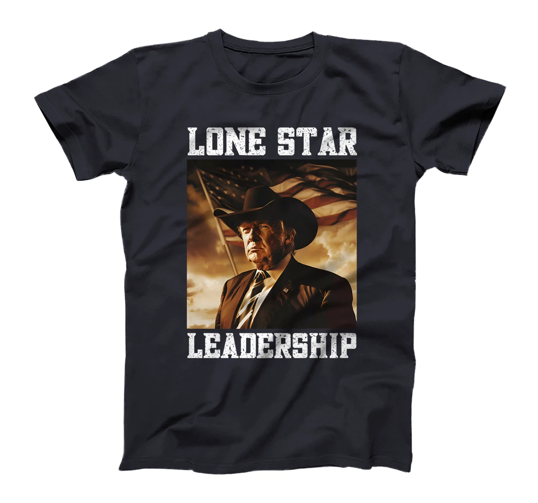 Western Trump Cowboy Hat Texas Trump Lone Star Leadership Premium T-Shirt
